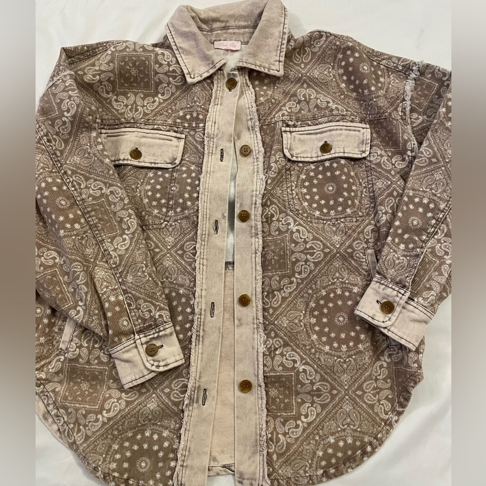 Medium Pink Lily Shacket